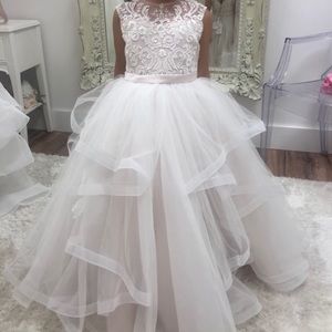 Flower Girl Dress/ Natural Pageant Dress